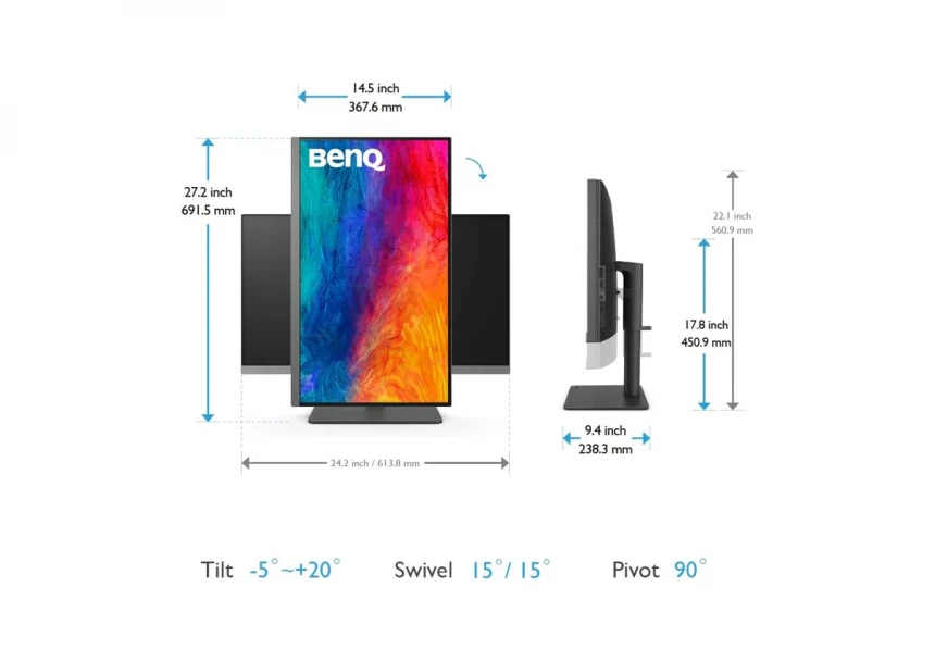 27 inča PD2706U 4K UHD IPS LED dizajnerski monitor