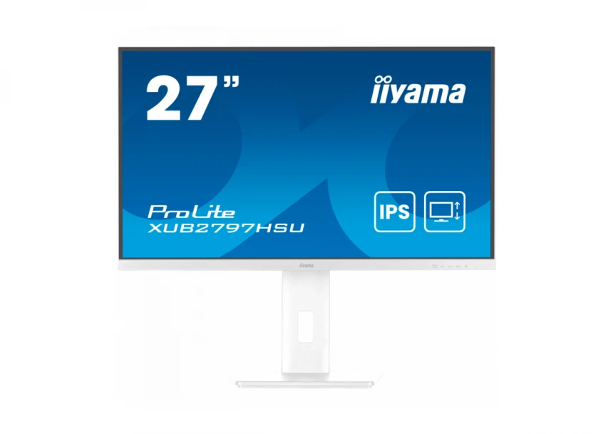 Iiyama 27" WHITE IPS-panel, 1920x1080@100Hz, 300cd...