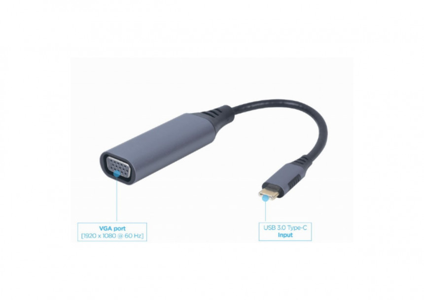Adapter Cablexpert A-USB3C-VGA-01 USB-C - VGA