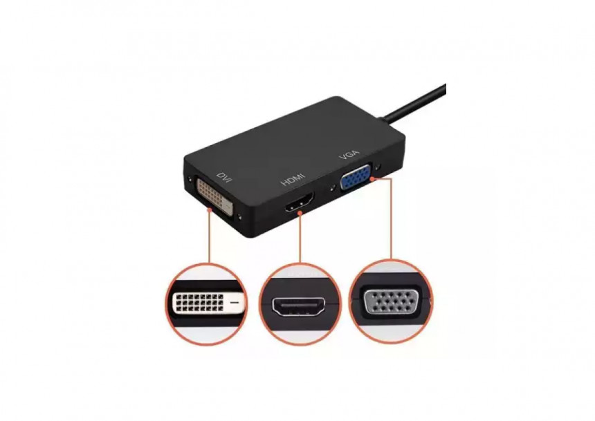 Adapter - Konverter Displayport - HDMI/VGA/DVI KT-D2HVD-59 Velteh