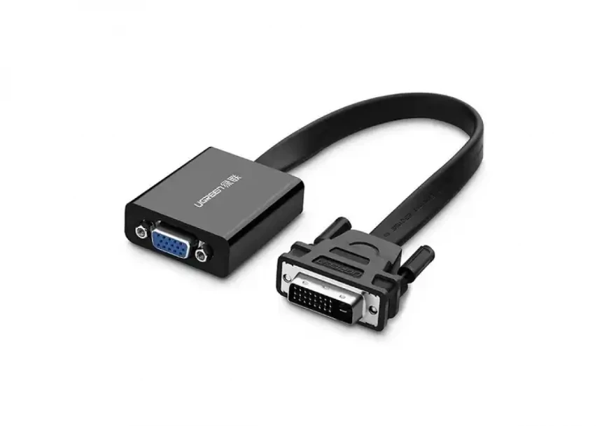 Adapter konverter DVI-D - VGA Ugreen MM108 flat kabl