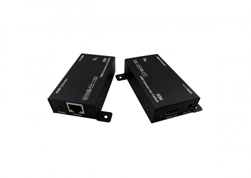 Adapter-Konvertor HDMI extender - RJ 45 cat5e/6, 60m