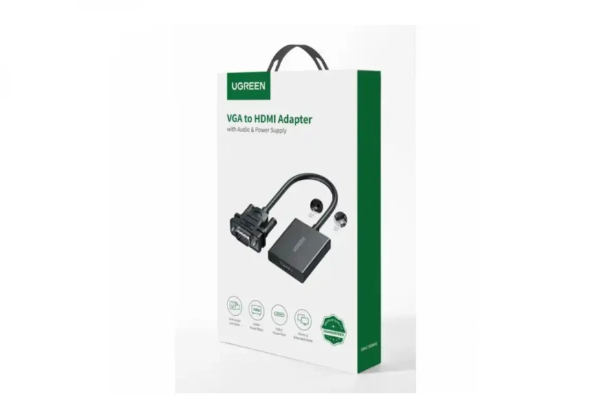 Adapter koverter HDMI-VGA M/Ž Ugreen MM103 0.25m