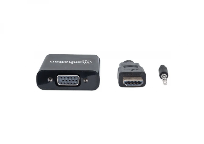 Adapter Manhattan 151559 HDMI/M - VGA/F + Audio