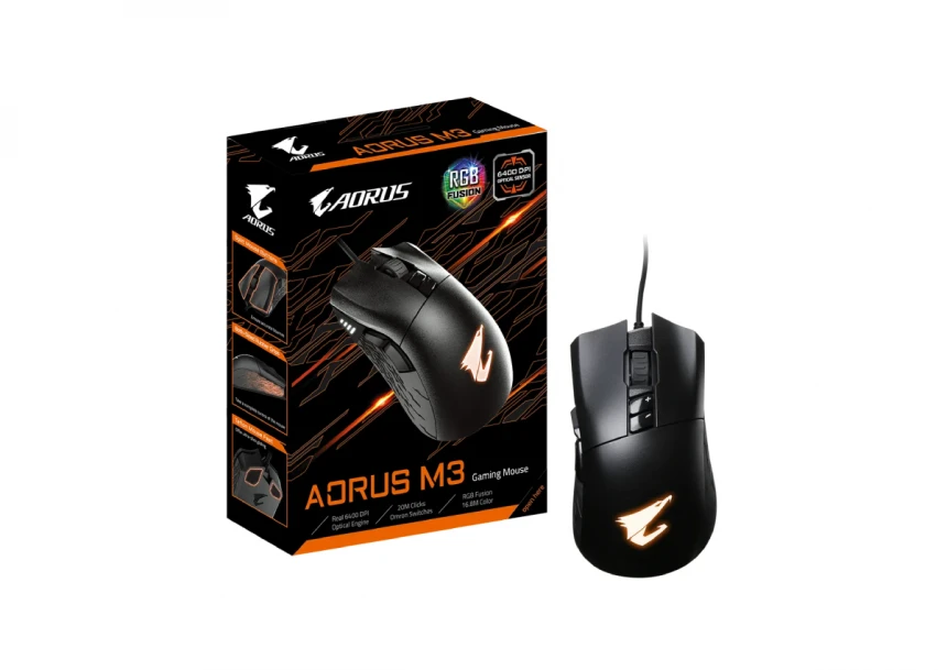 AORUS M3 Optical Gaming crni