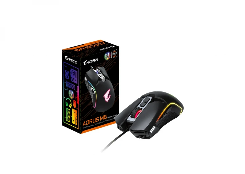 GIGABYTE AORUS M5 Optical Gaming crni miš
