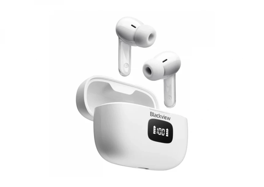 Bežične slušalice Blackview AirBuds 8 Arctic White/ANC/BT 5.3/Type-C/IPX7(slušlice)