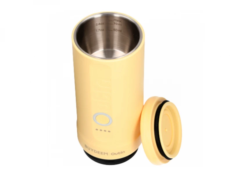 BUYDEEM Nano Espresso Machine, model OTEM-01, color Mellow Yellow