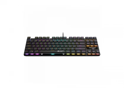 CANYON Cometstrike GK-50, 87keys Mechanical keyboard, 50million times life, GTMX red switch, RGB backlight, 20 modes, 1.8m PVC cable, metal material + ABS, US layout, size: 354*126*26.6mm, weight:624g, black