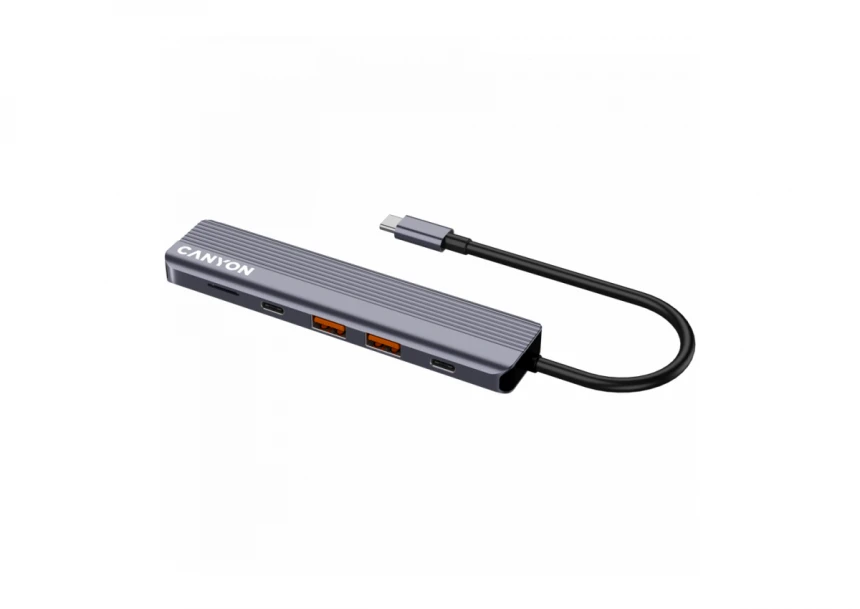 CANYON hub DS-17 6in1 4k USB-C Grey