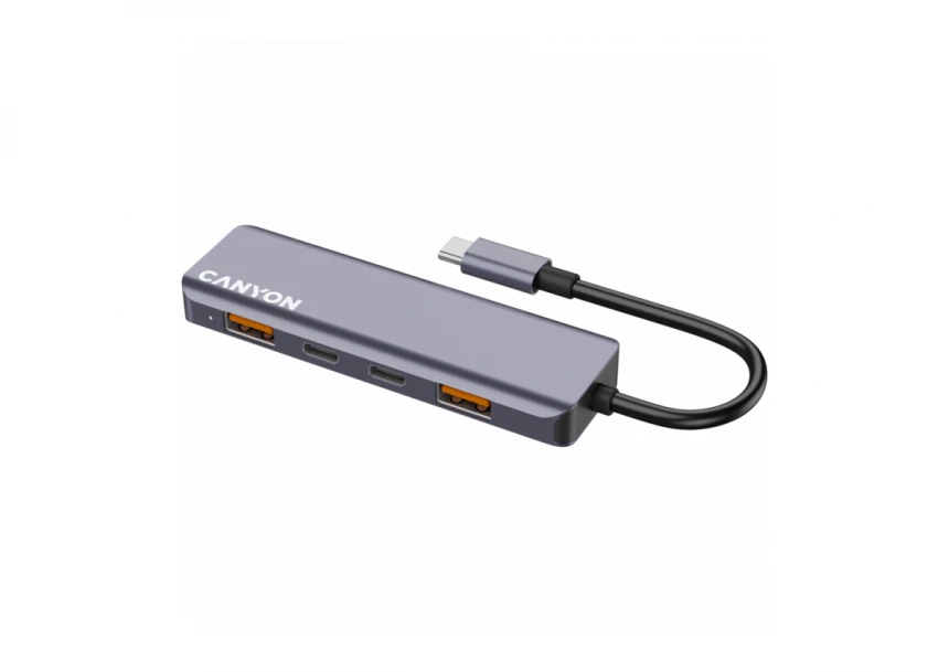 CANYON hub DS-18 5in1 USB-C Grey