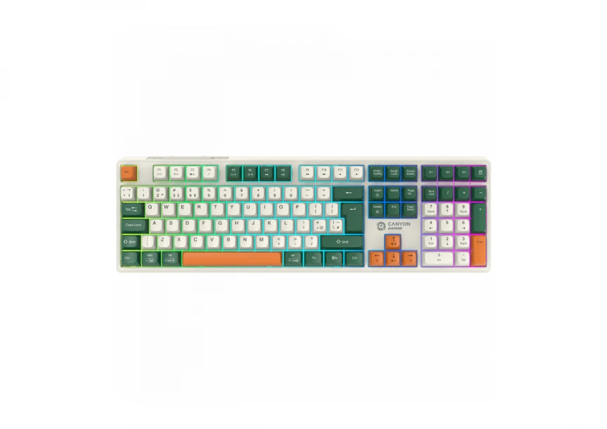 CANYON keyboard Shadder GKW-11 Mech RGB UK/US Wireless White