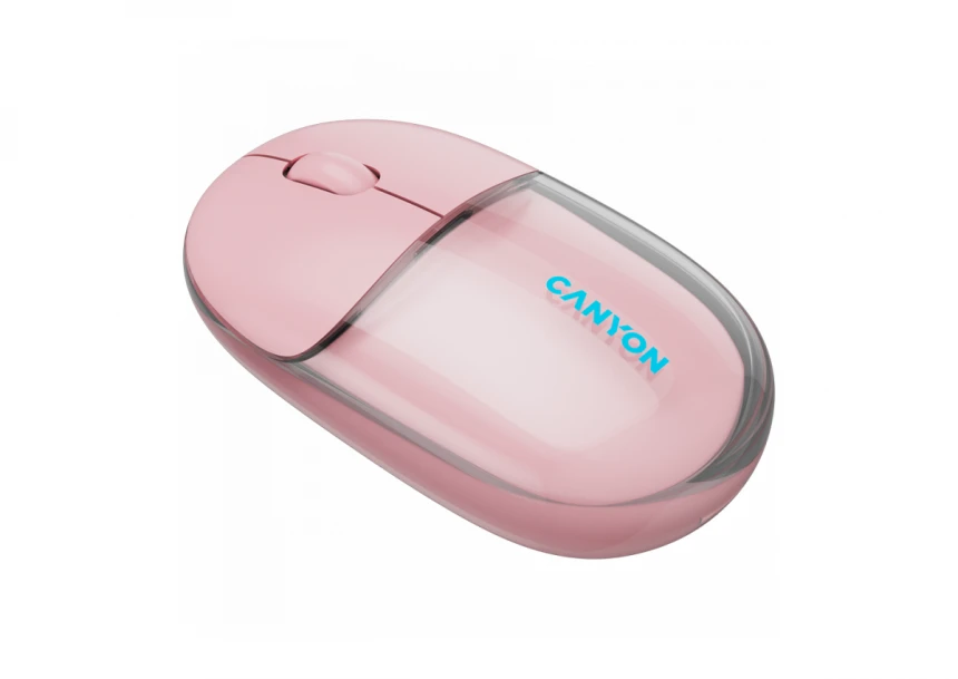 CANYON mouse OnClick 24 BT/ Wireless Transparent/Pink