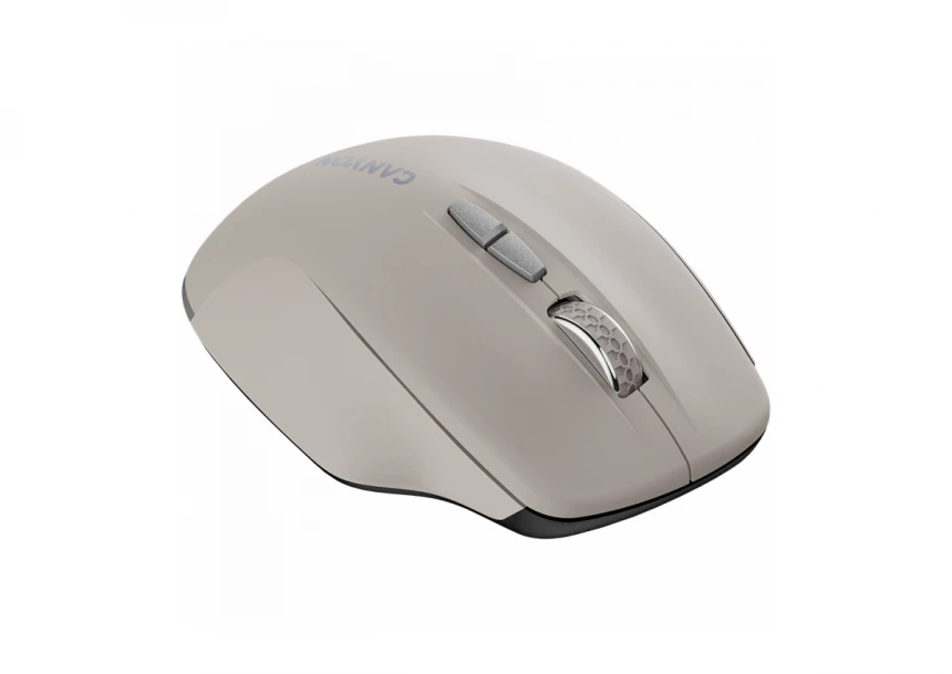 CANYON MW-21, 2.4 GHz Wireless mouse ,with 7 buttons, DPI 800/1200/1600, Battery: AAA*2pcs,Cosmic Latte,72*117*41mm, 0.075kg