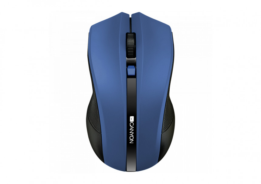 CANYON MW-5, 2.4GHz wireless Optical Mouse with 4 buttons, DPI 800/1200/1600, Blue, 122*69*40mm, 0.067kg