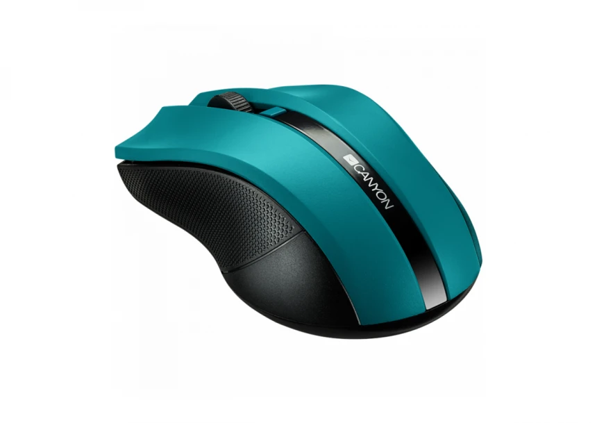 CANYON MW-5, 2.4GHz wireless Optical Mouse with 4 buttons, DPI 800/1200/1600, Green, 122*69*40mm, 0.067kg