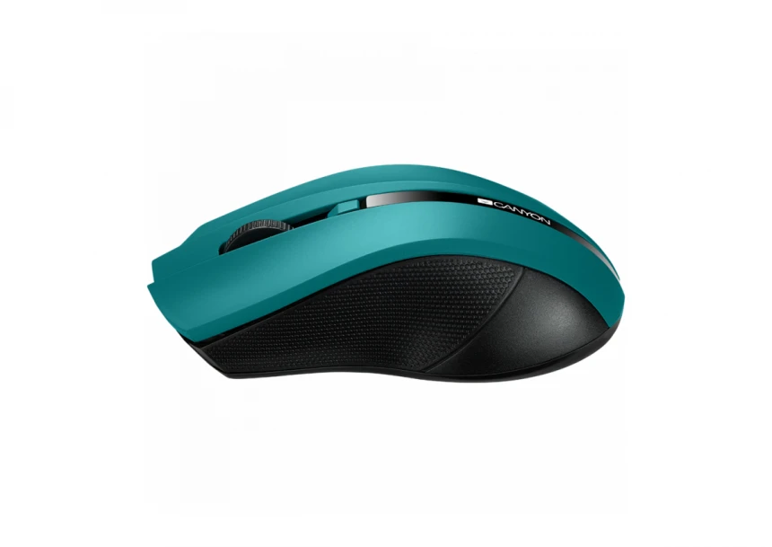 CANYON MW-5, 2.4GHz wireless Optical Mouse with 4 buttons, DPI 800/1200/1600, Green, 122*69*40mm, 0.067kg