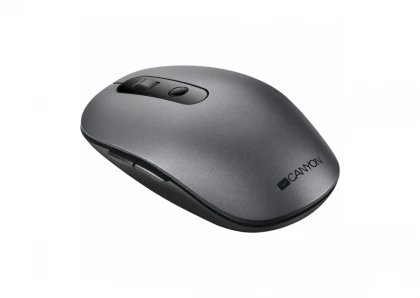 CANYON MW-9, 2 in 1 Wireless optical mouse with 6 buttons, DPI 800/1000/1200/1500, 2 mode(BT/ 2.4GHz), Battery AA*1pcs, Grey, 65.4*112.25*32.3mm, 0.092kg