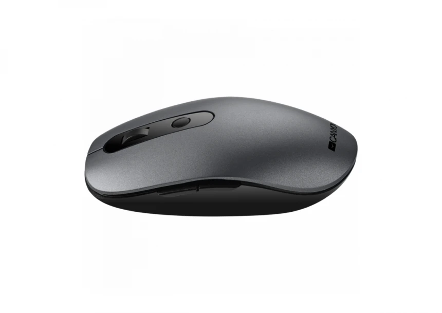 CANYON MW-9, 2 in 1 Wireless optical mouse with 6 buttons, DPI 800/1000/1200/1500, 2 mode(BT/ 2.4GHz), Battery AA*1pcs, Grey, 65.4*112.25*32.3mm, 0.092kg