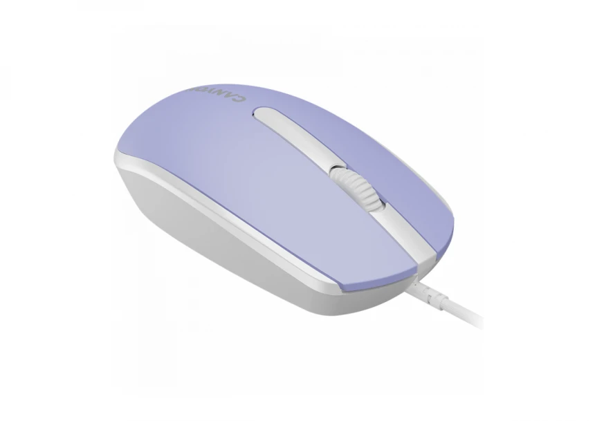 Canyon Wired  optical mouse with 3 buttons, DPI 1000, with 1.5M USB cable, Mountain lavender, 65*115*40mm, 0.1kg