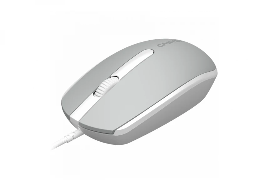 Canyon Wired  optical mouse with 3 buttons, DPI 1000, with 1.5M USB cable,Dark grey, 65*115*40mm, 0.1kg