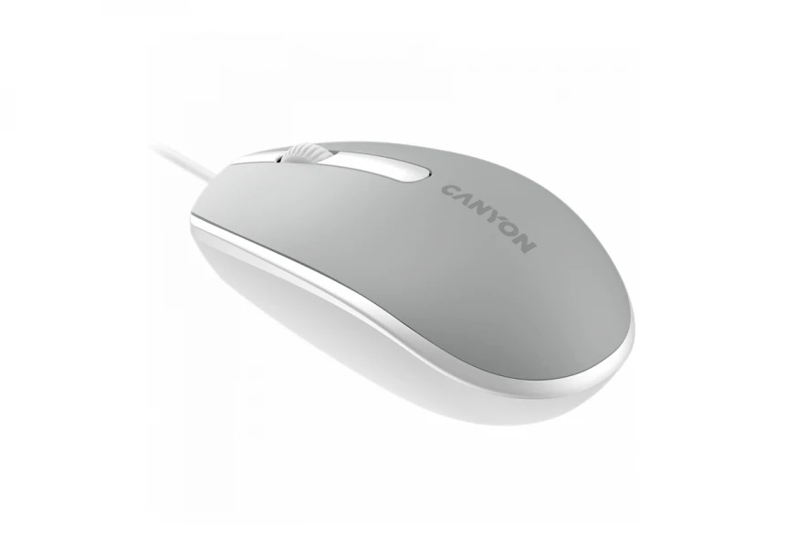 Canyon Wired  optical mouse with 3 buttons, DPI 1000, with 1.5M USB cable,Dark grey, 65*115*40mm, 0.1kg