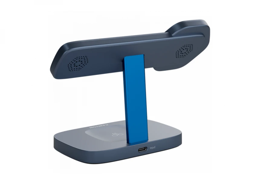 CANYON Wireless Charging Station Hexagon 310 3in1 DarkGrey/Blue