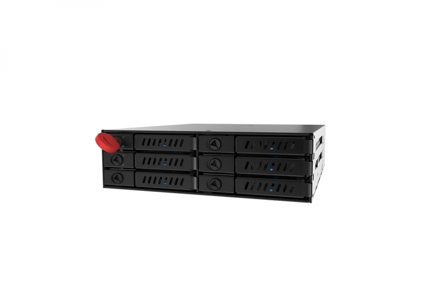 CMR-625 6 x 2.5" SATA rack fioka crna 