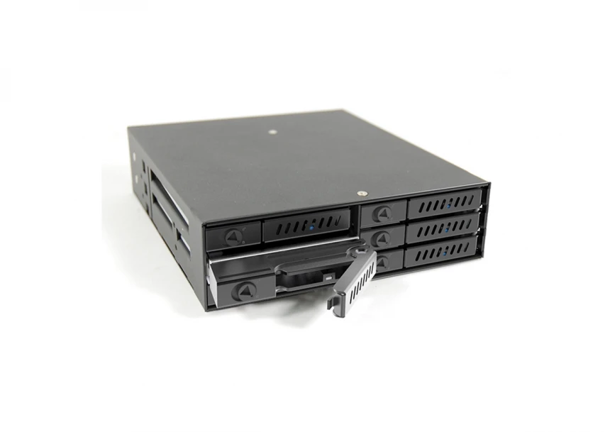 CMR-625 6 x 2.5" SATA rack fioka crna 