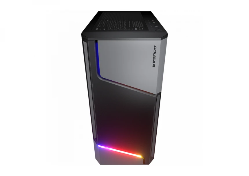 COUGAR | MX360 RGB | PC Case | Mid Tower / Metal Front Panel with ARGB strips / 1 x ARGB Fan / TG Left Panel