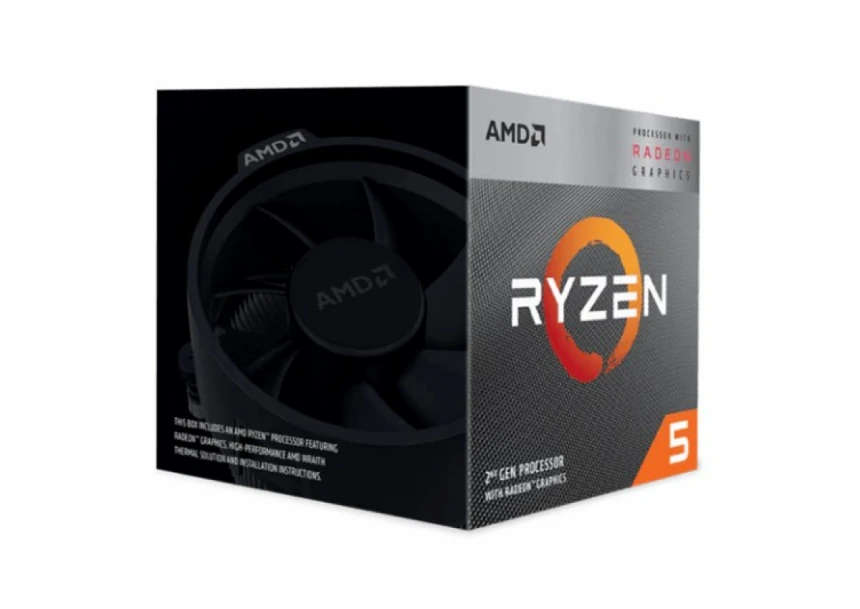 CPU AM4 AMD Ryzen 5 3400G 4 cores 3.7GHz (4.2GHz) Box