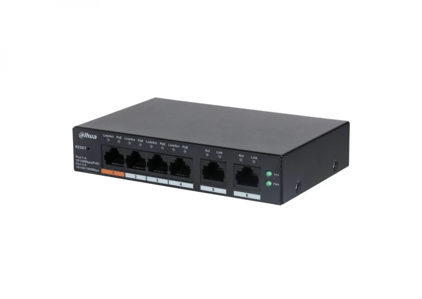 CS4006-4ET-60 6-Port Cloud Managed Desktop Switch with 4-Port PoE 