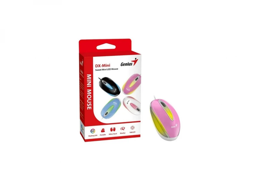 DX-Mini USB roze miš 