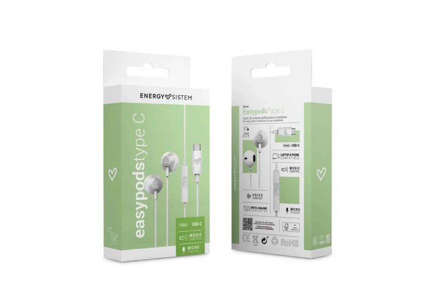 ENERGY SISTEM EasyPods Snow type C slušalice (M45927) 