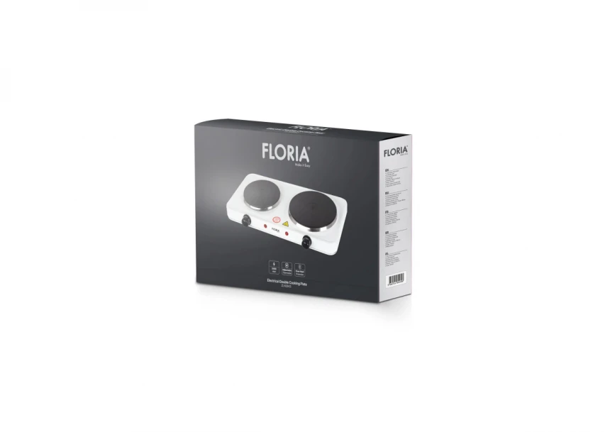 Električni rešo Zilan ZLN2843/Snaga 2500W/Dve ringle/beli