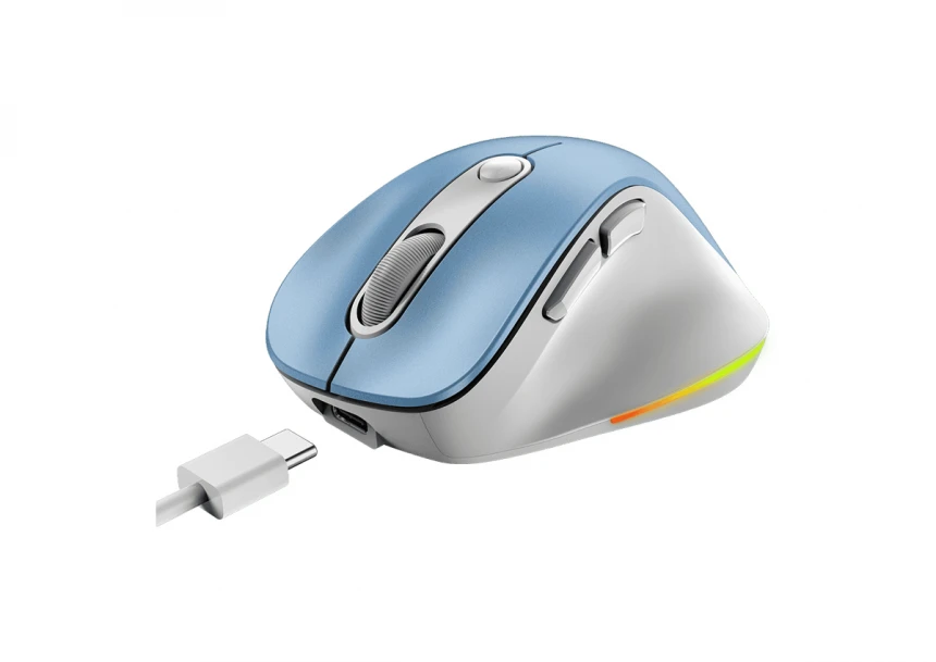 GENIUS Ergo 9000S Pro Light Blue USB Bežični plavi miš 