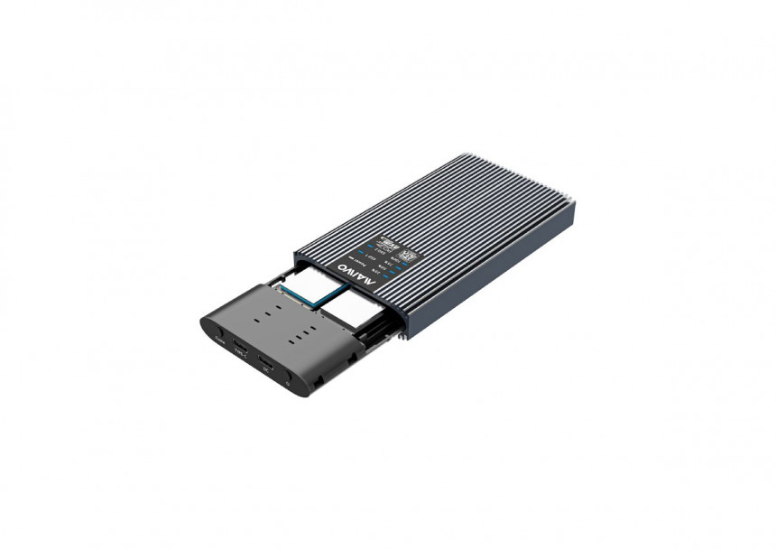 Externo dual klon Kućište USB-C na 2 x M.2  NVMe/SATA SSD, K2022CL