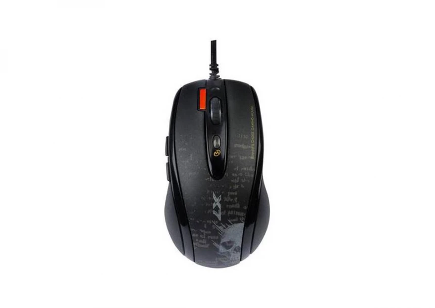 F5 V-Track Gaming USB crni miš 