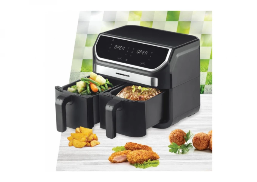 Friteza Air Fryer HEINNER HAF-KDB1700BK 1700W/8.5l/crna