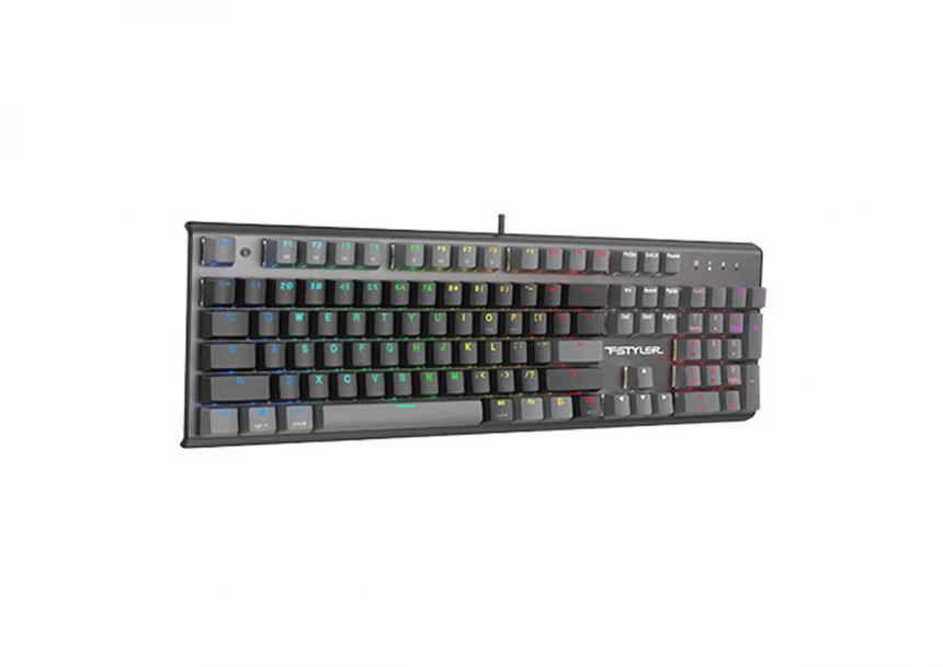 FS100 FSTYLER USB Neon Backlit US crna tastatura 