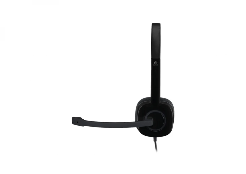 H151 Stereo Headset single jack slušalice sa mikrofonom crne 