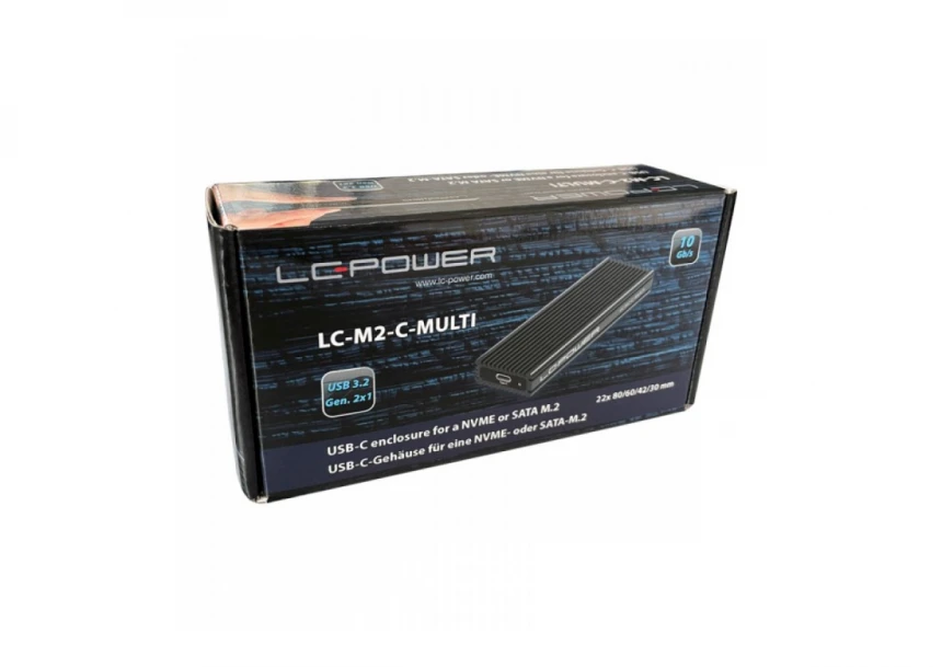 HDD Rack LC Power LC-M2-C-MULTI - M.2 SSD Enclosure (NVMe & SATA)