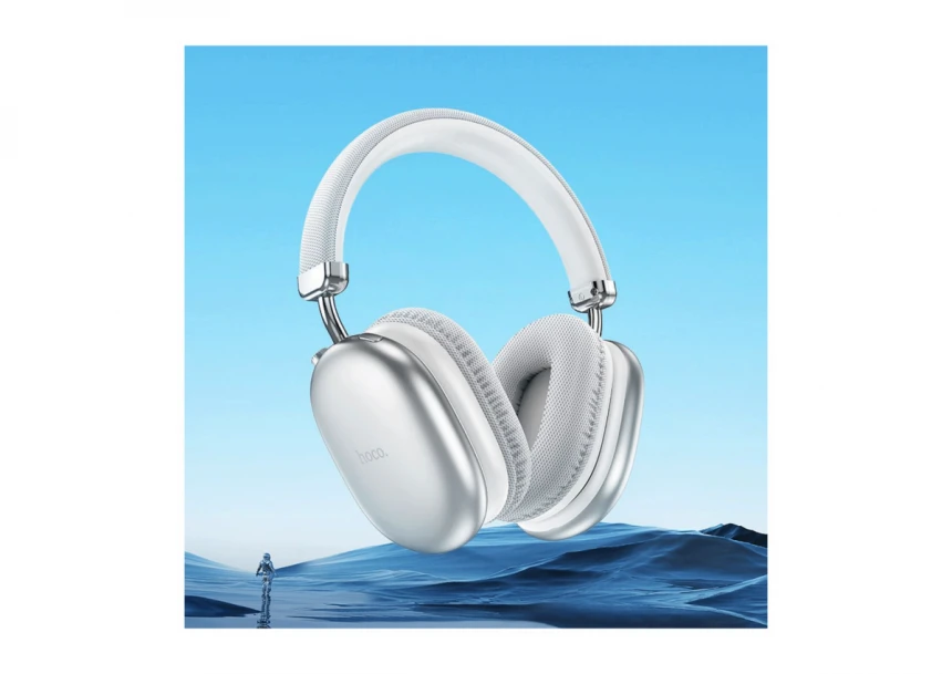 hoco. Bežične stereo slušalice, Bluetooth v5.3, 800mAh - W35 Max Joy Silver