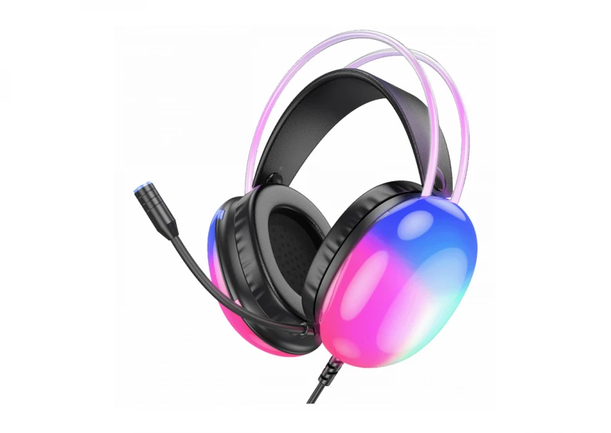 hoco. Slušalice sa mikrofonom, gaming, USB, LED - W109 Plus Rich