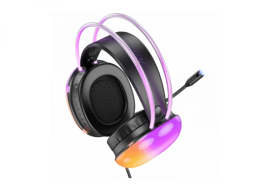 hoco. Slušalice sa mikrofonom, gaming, USB, LED - W109 Plus Rich