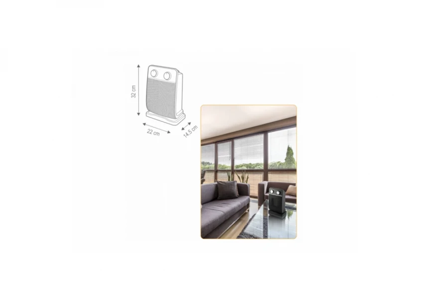 home Keramička grejalica sa ventilatorom - FK 29