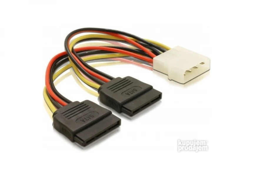 Kabl NEWMB NAPAJANJE Interni Y Racva SATA 0.15m N-YC07 (Molex na 2x SATA)