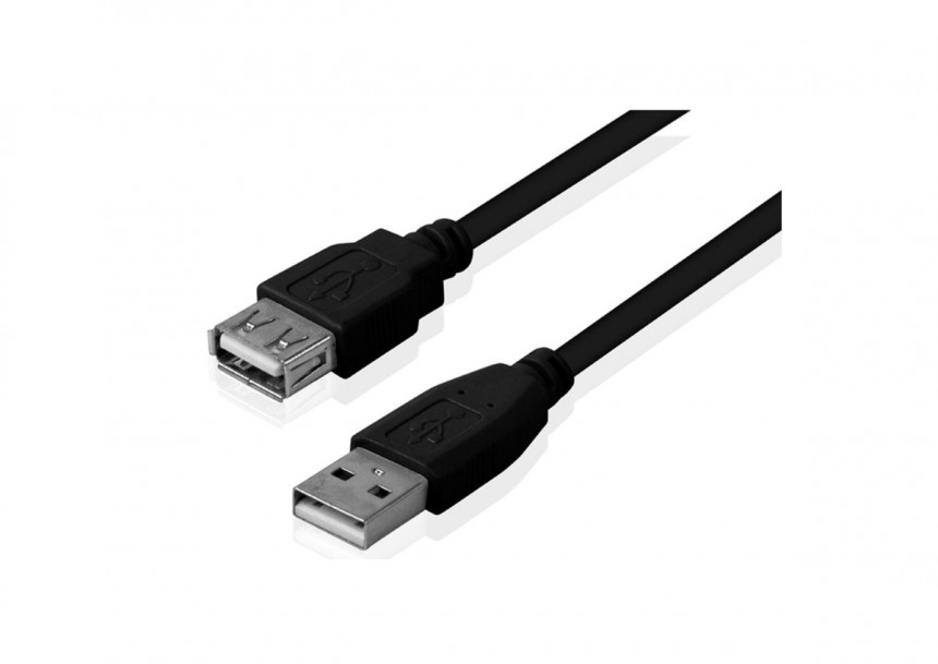 Kabl USB 2.0 A - USB A M/F (produžni) 1.8m crni