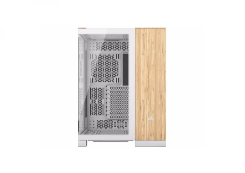 Kucište CORSAIR 6500X Mid-Tower/dve komore/kaljeno staklo/bez napajanja/bela/bambus drvo