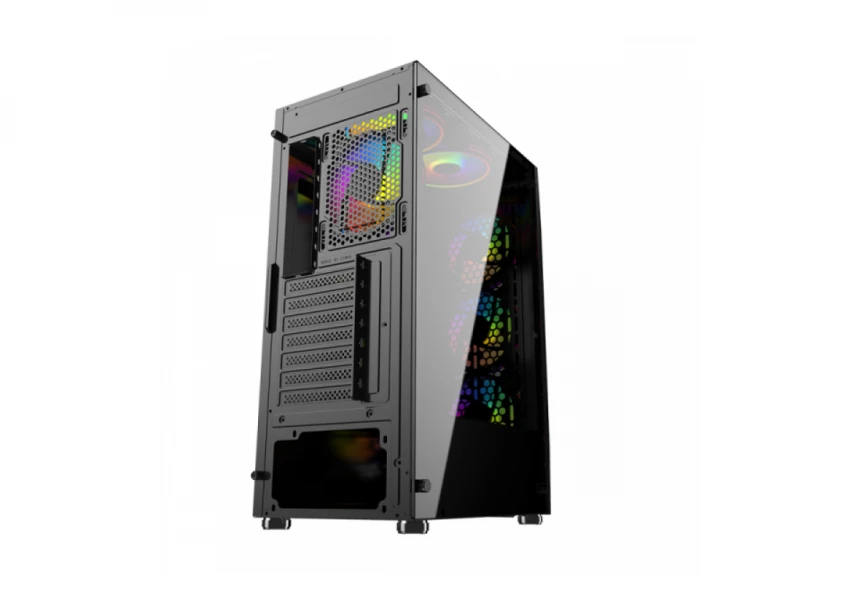 Kuciste Raidmax Hydra window/black, 4x 120mm RGB/800W/RH800RGB